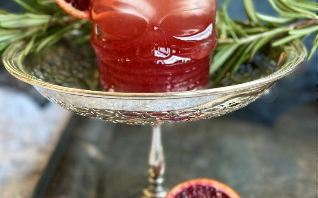 Blood Orange and Black Currant Aperol Spritz