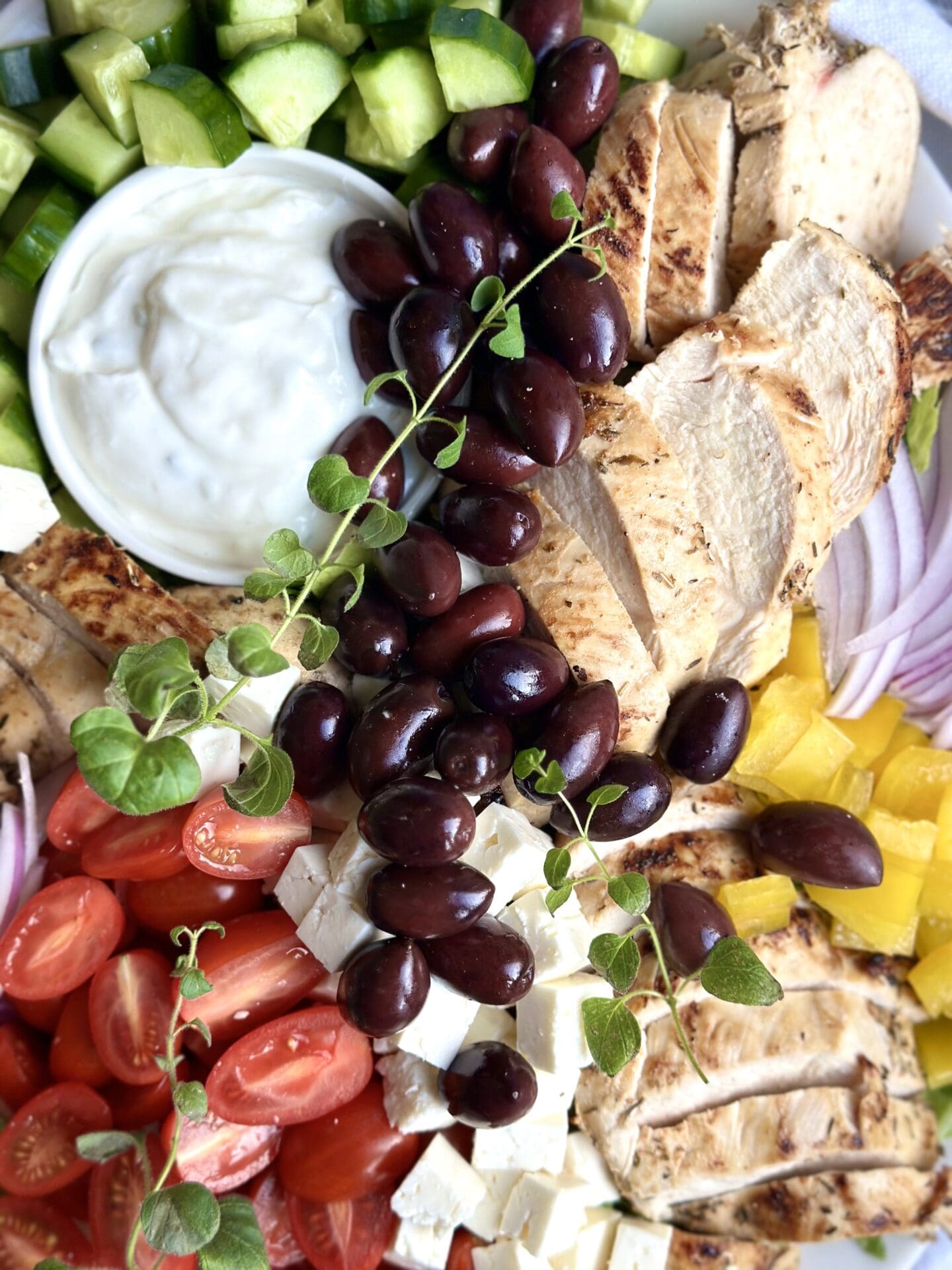 IMG_0451 A close up of greek salad seen from above