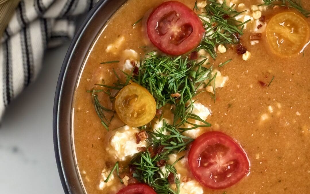 Roasted Tomato and Feta Soup