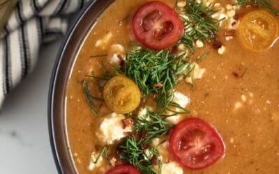 Roasted Tomato and Feta Soup